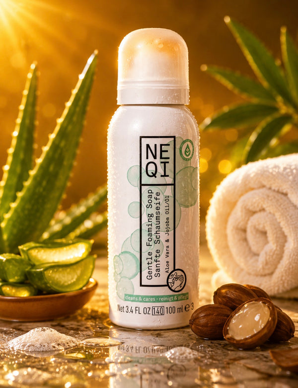 NEQI Gentle Foaming Soap – Aloe Vera & Jojoba Oil – 100 ml