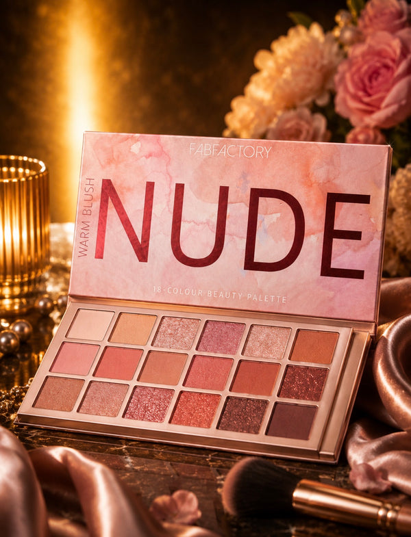 FAB Factory Nude Warm Blush Beauty Palette – 18 kleuren